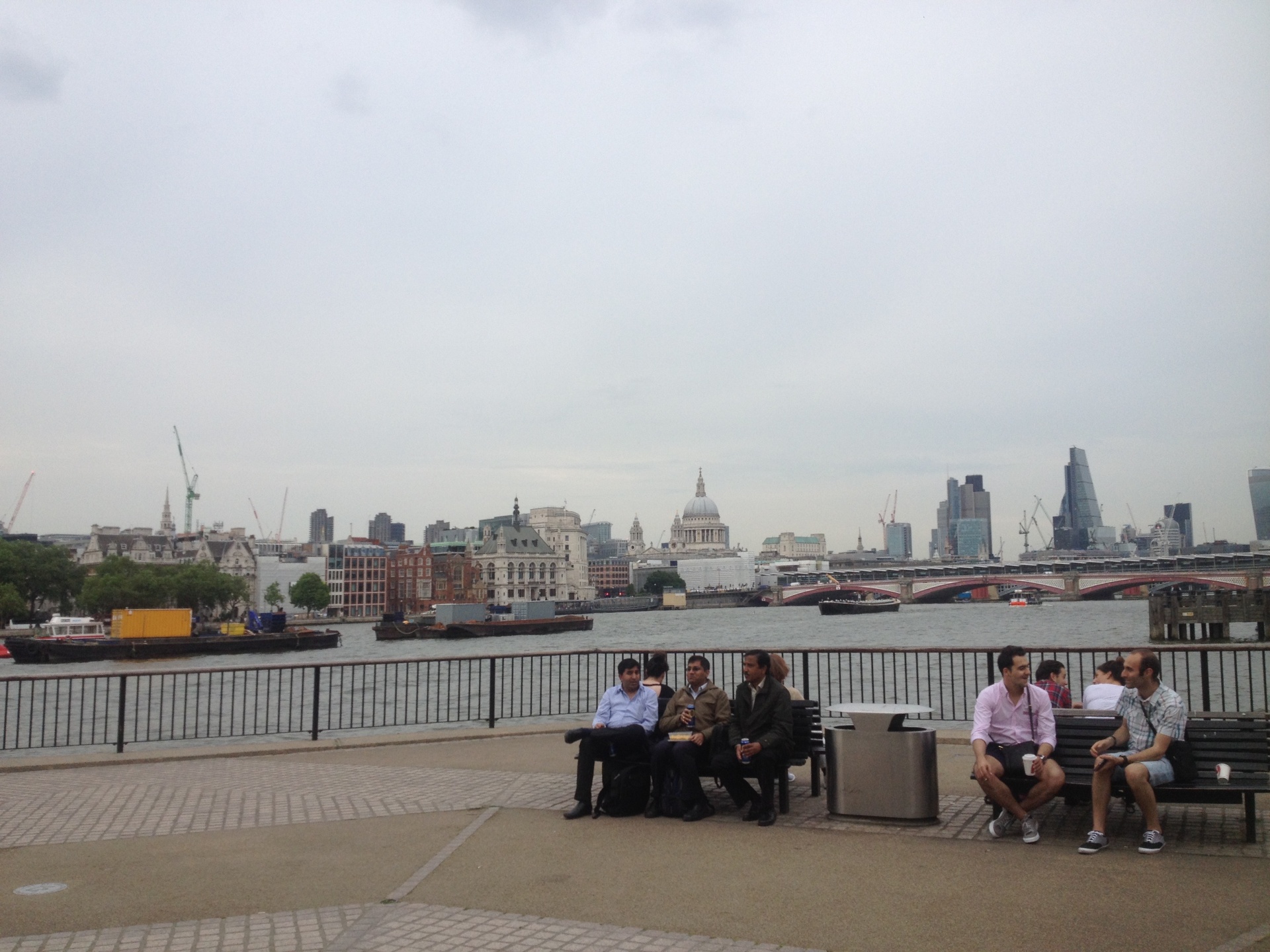 blackfriars bridge st pauls free photo