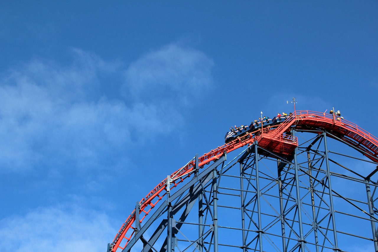 blackpool roller coaster sky free photo