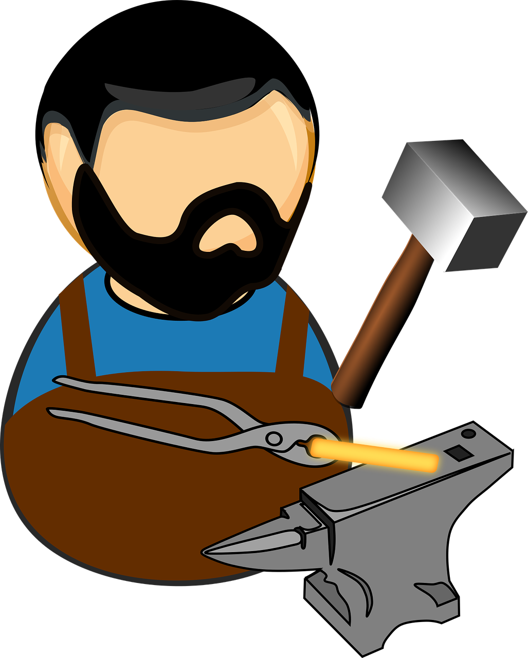 blacksmith anvil tools free photo
