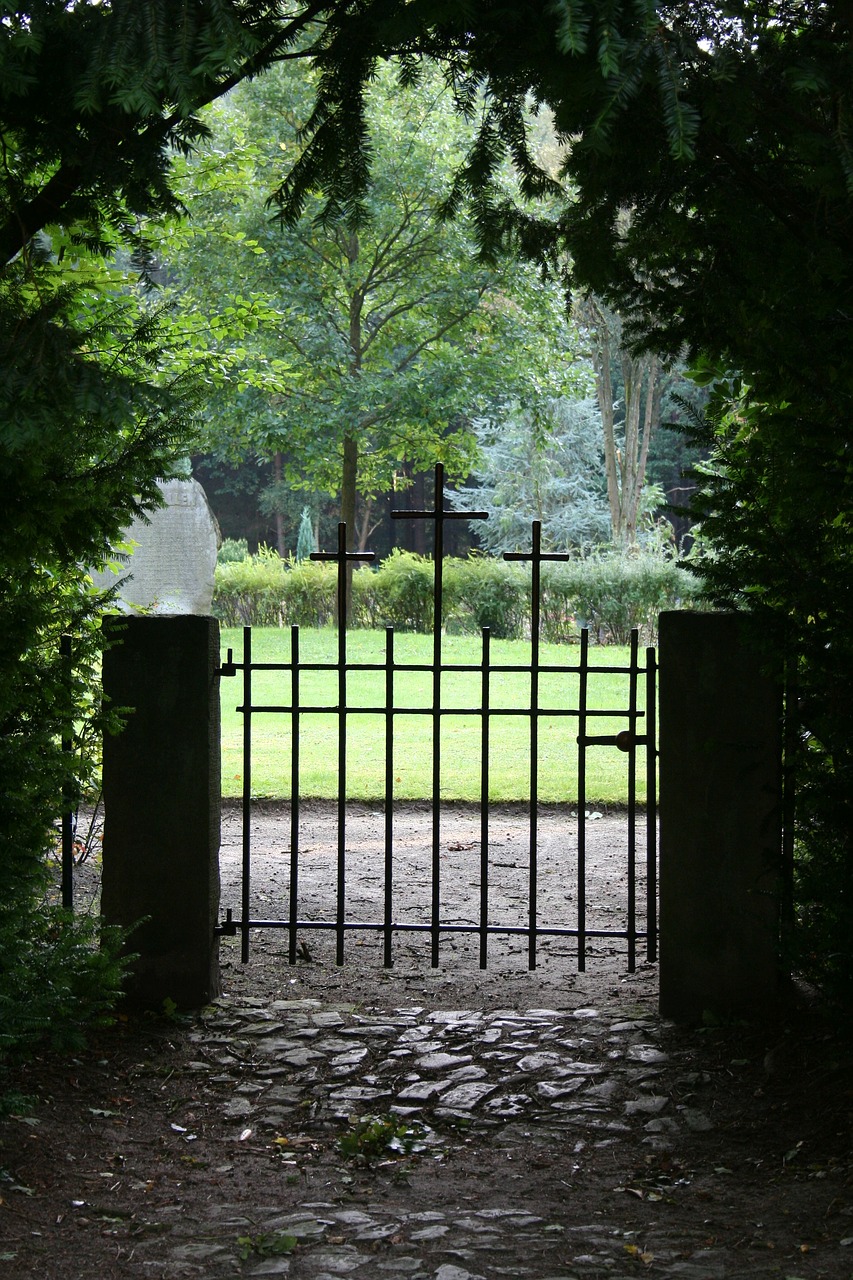 blacksmithing old gate cemetery free photo