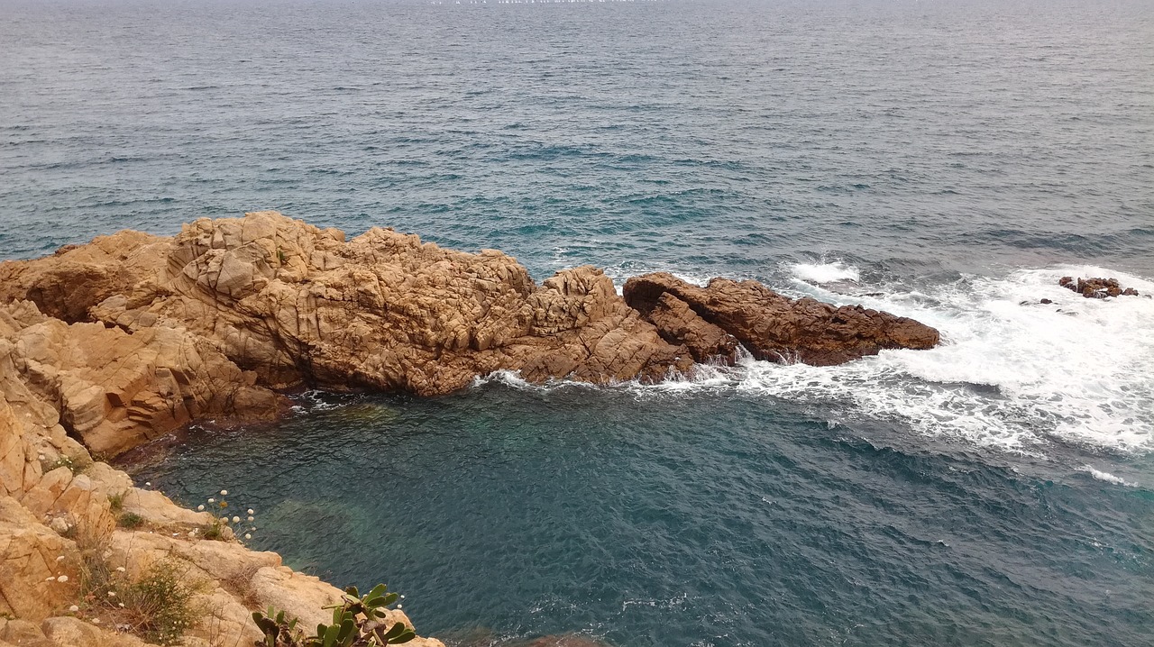 blanes spain cliff free photo