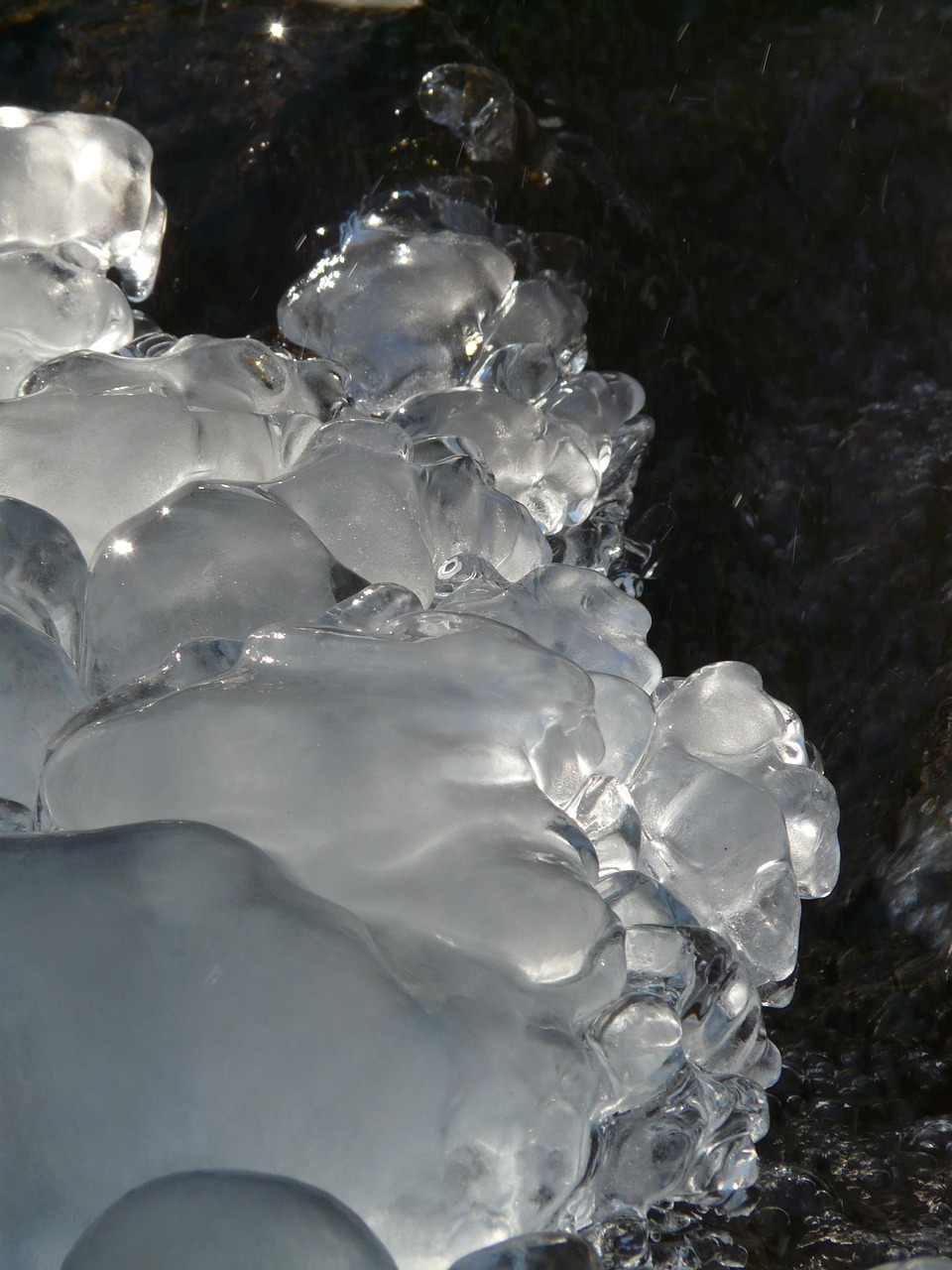 block of ice water eiskristalle free photo