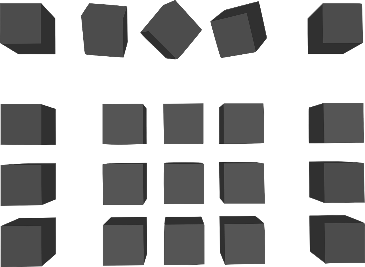 blocks cubes grey free photo