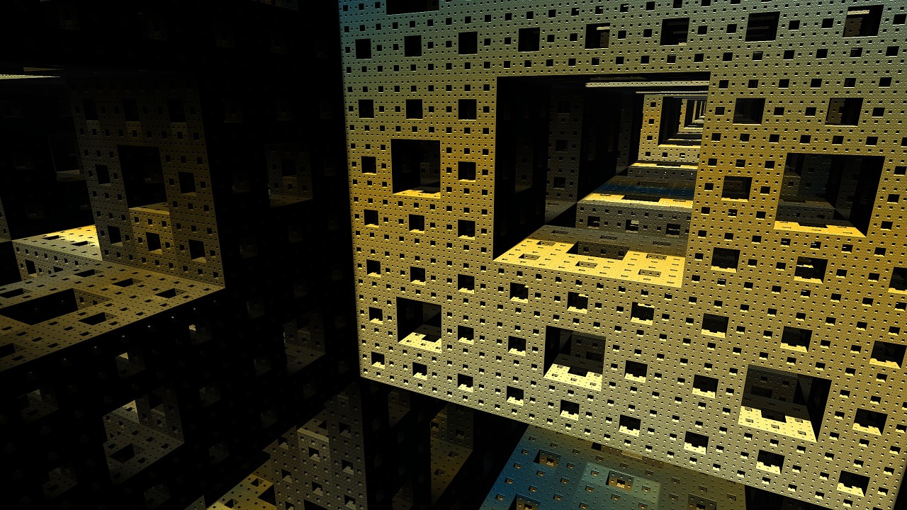 blocks fractal sponge free photo