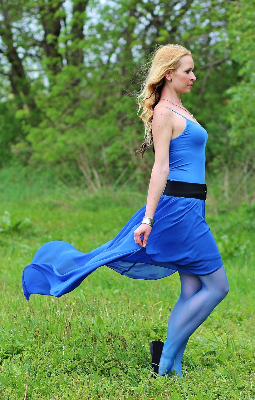 blonde woman fairy field free photo