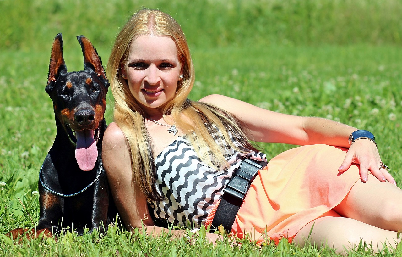 blonde woman lie green grass free photo