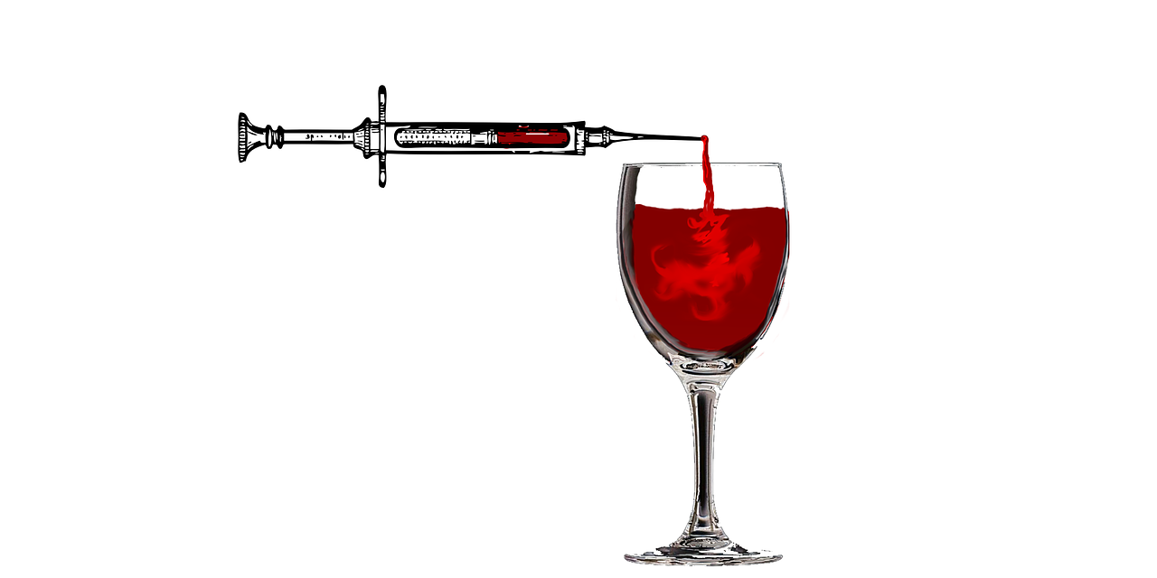 blood needle wine free photo