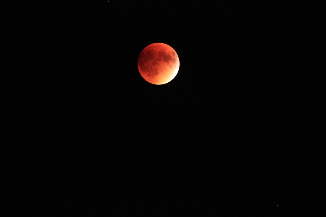 blood moon moon backdrop free photo