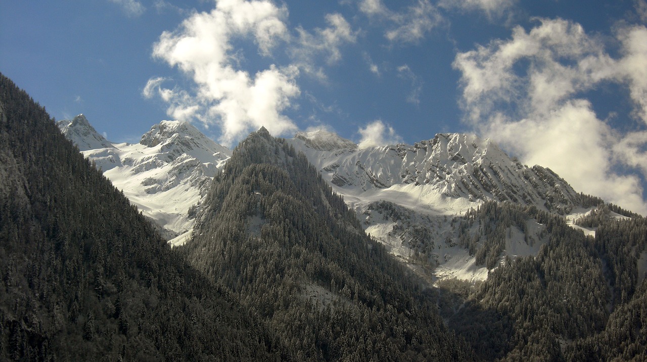 bludenz winter mountains free photo