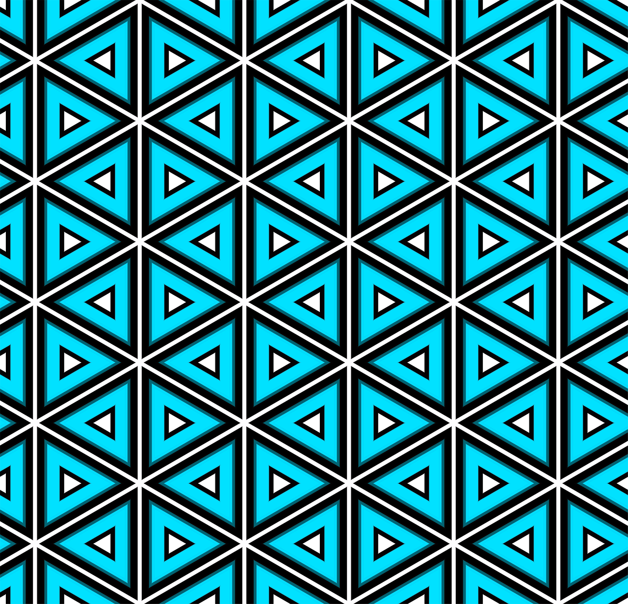 blue pattern triangles free photo