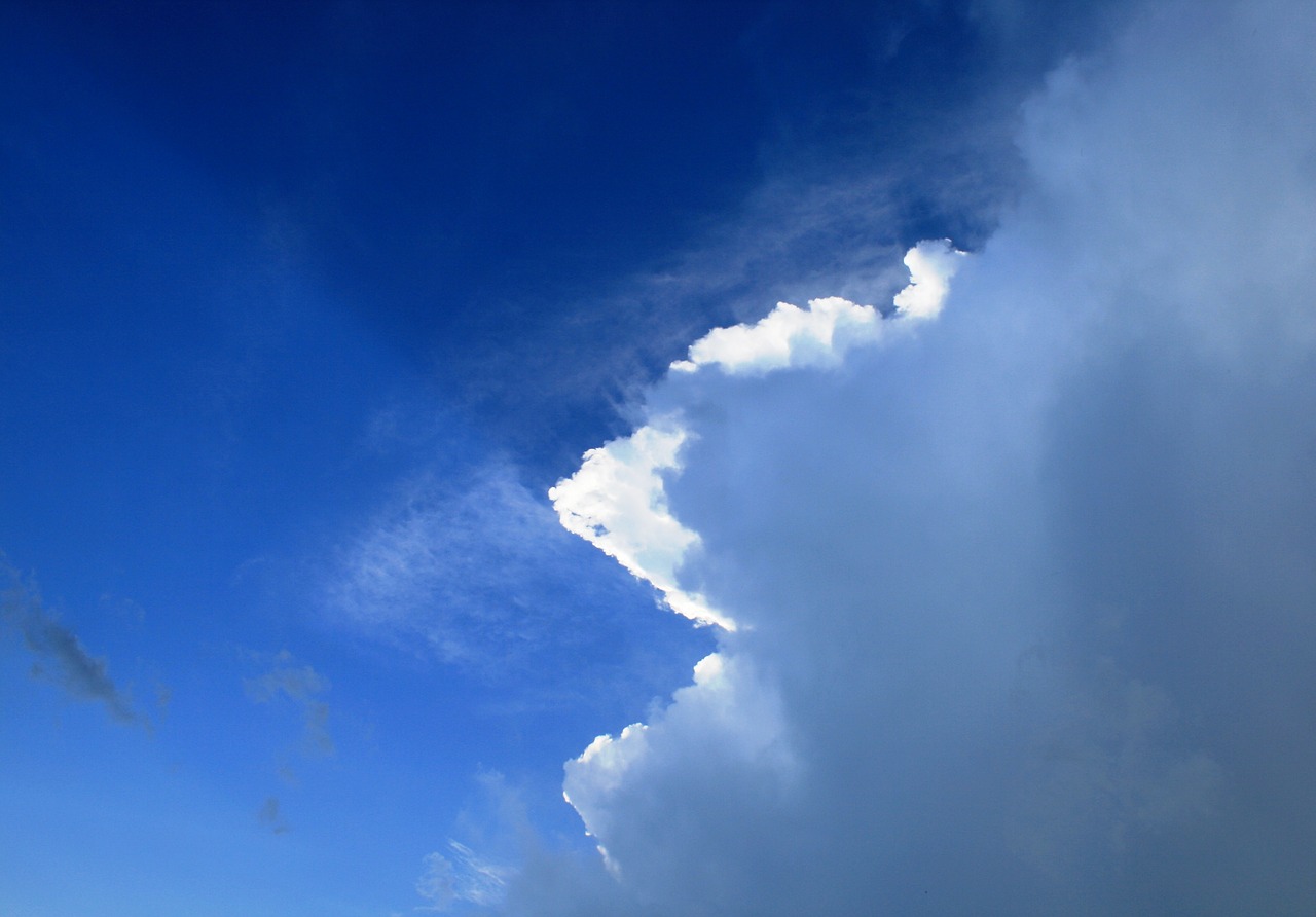 blue sky clouds free photo