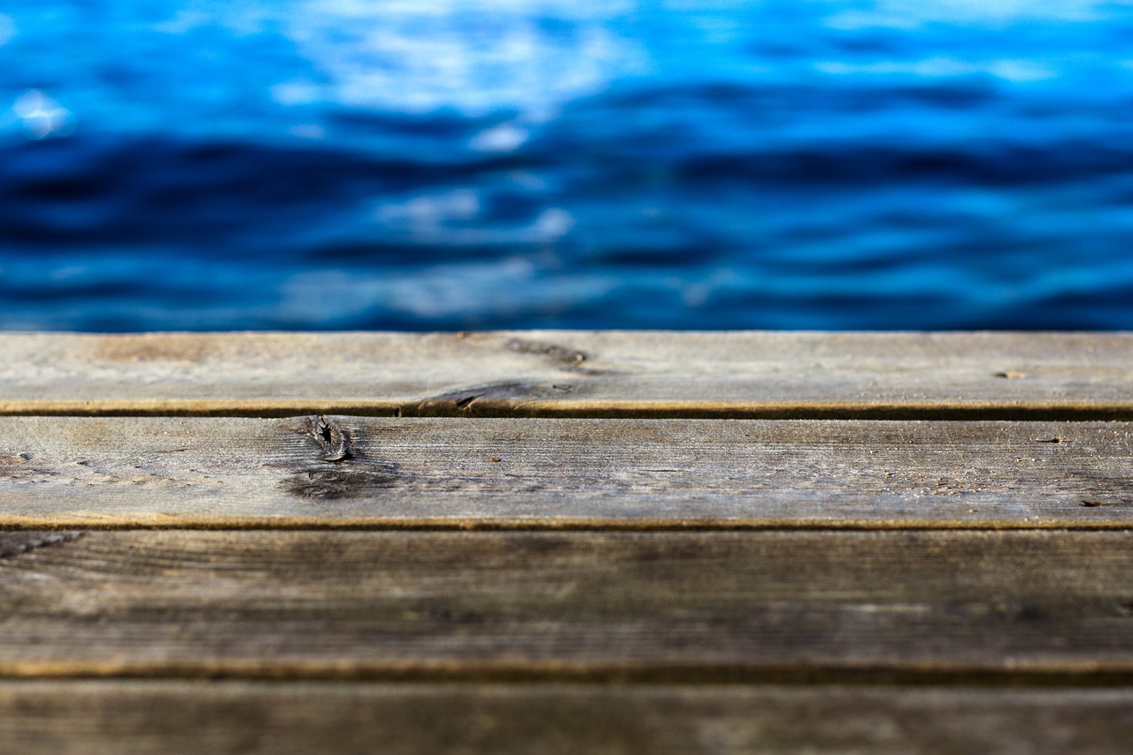 blue blue water bridge free photo