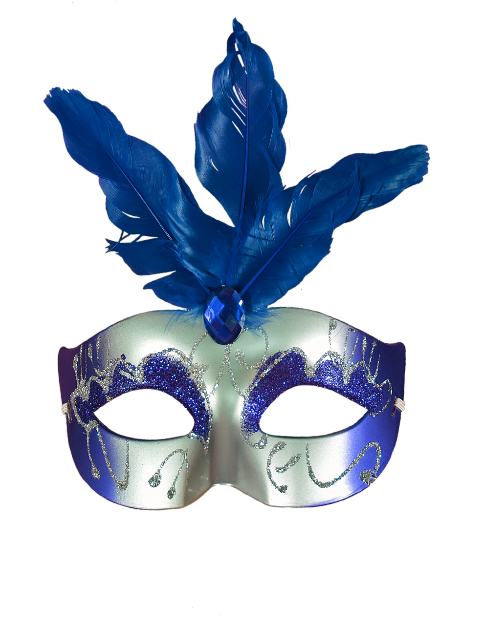 blue carnival mask free photo