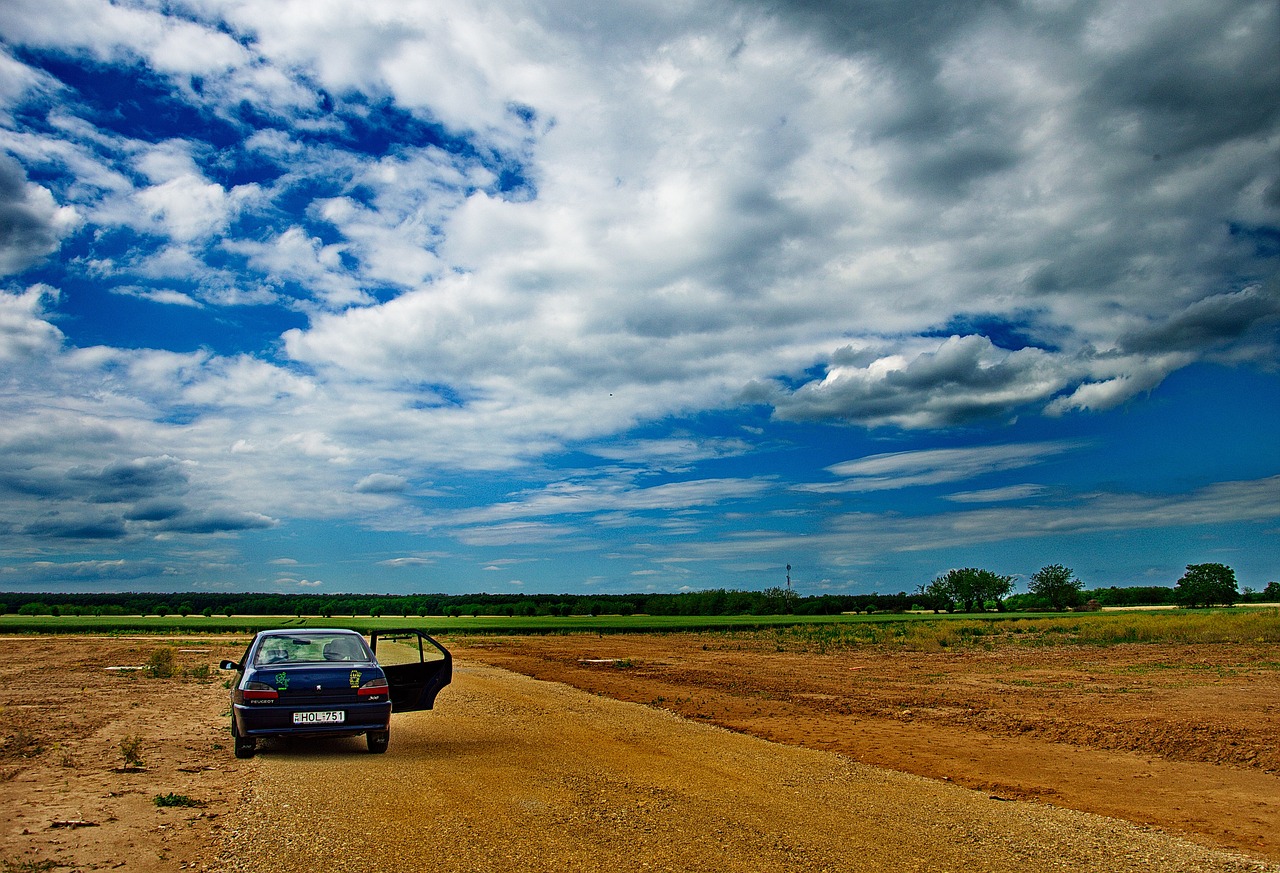 blue sky car free photo