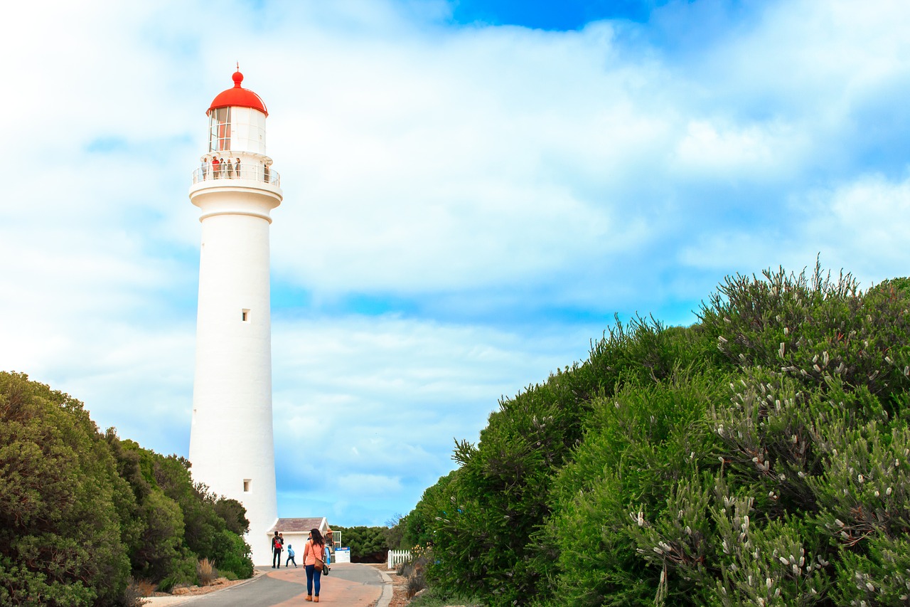 blue sky lighthouse free photo