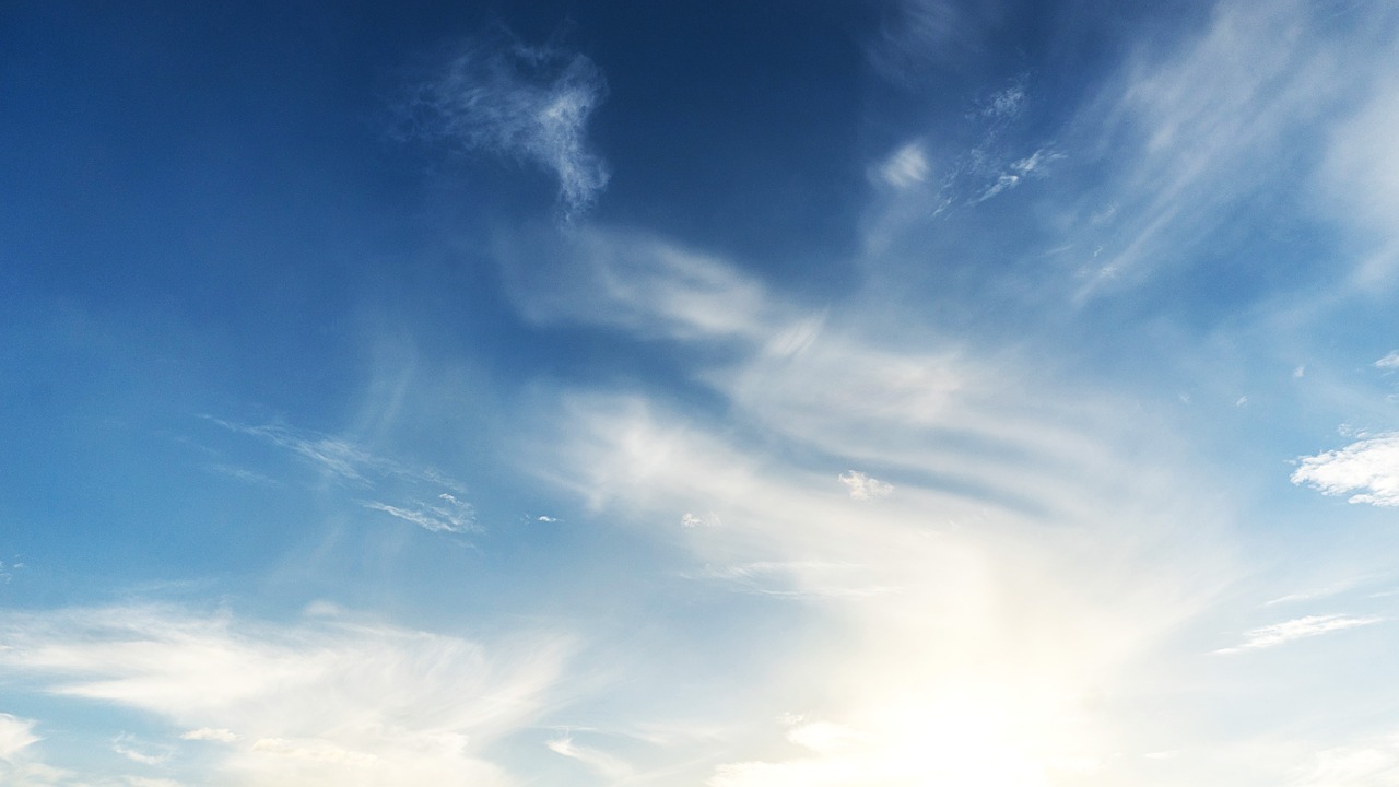 blue sky clouds free photo