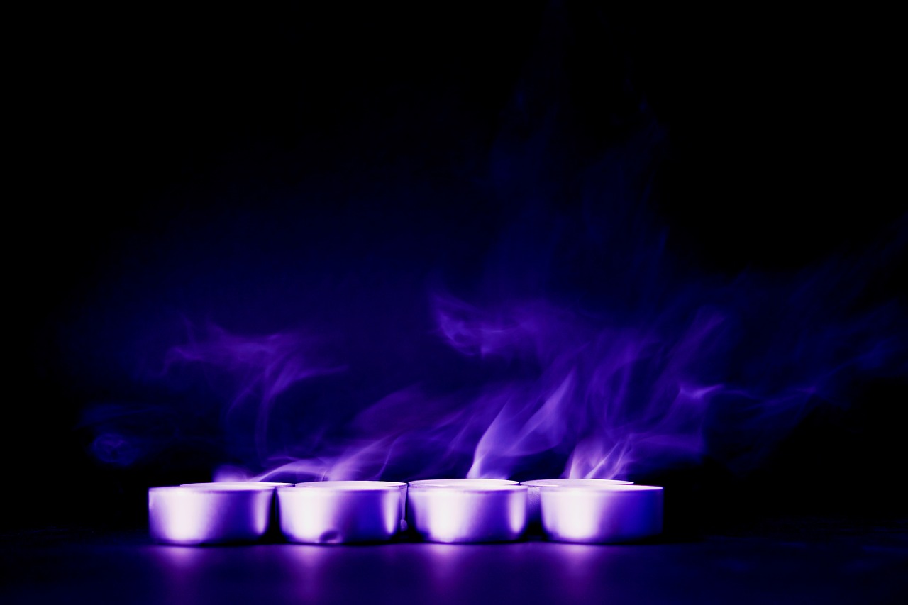 blue violet smoke free photo