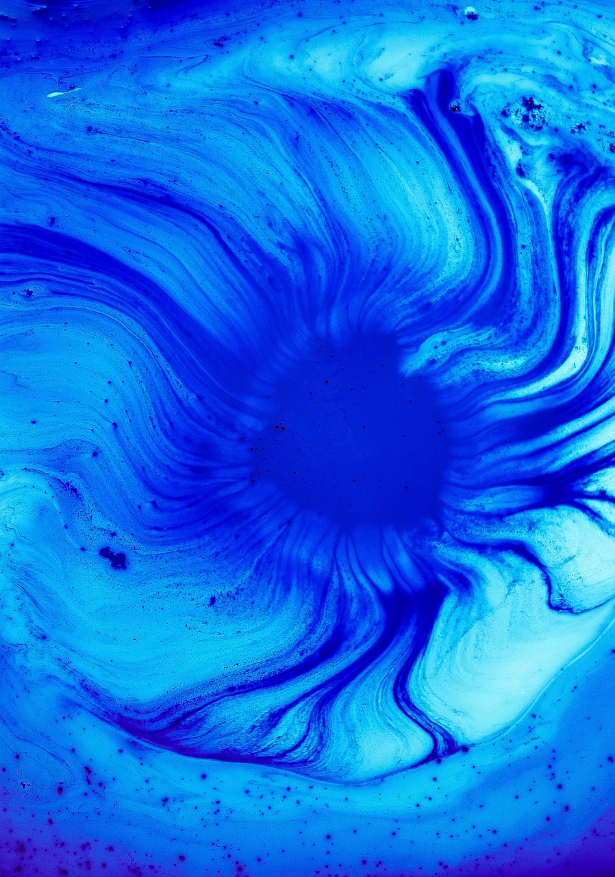 blue abstract art free photo