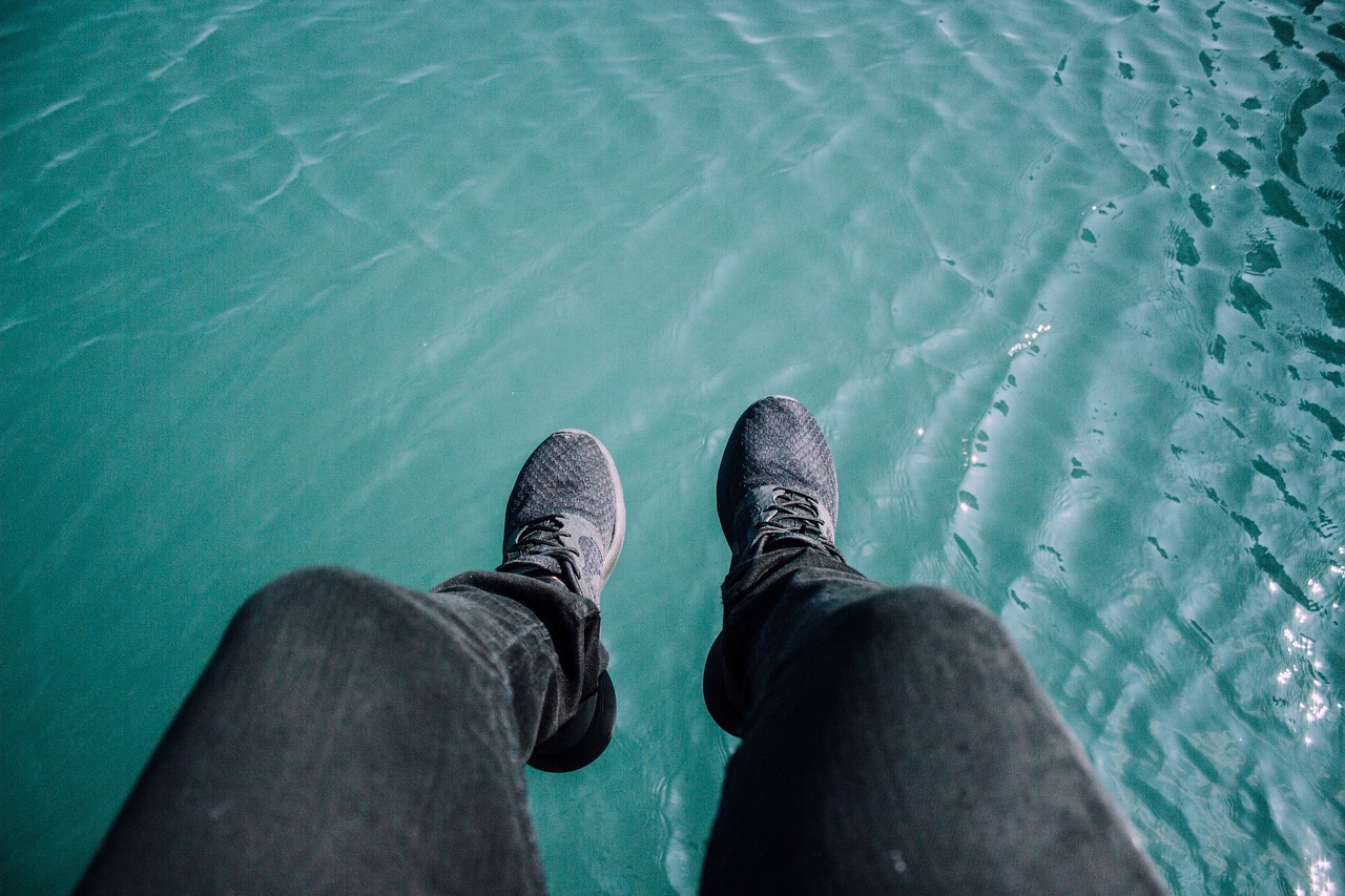 blue water swimming free photo