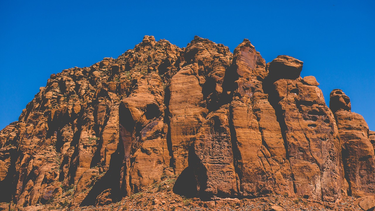 blue sky rock free photo