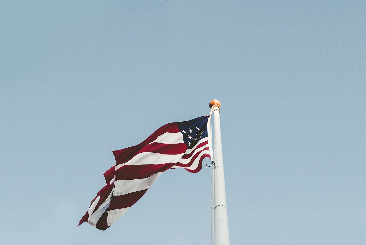 blue sky american free photo