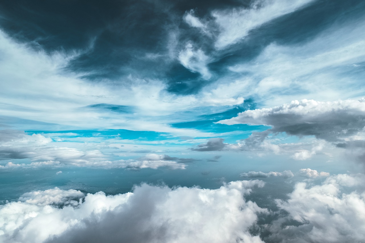 blue sky clouds free photo