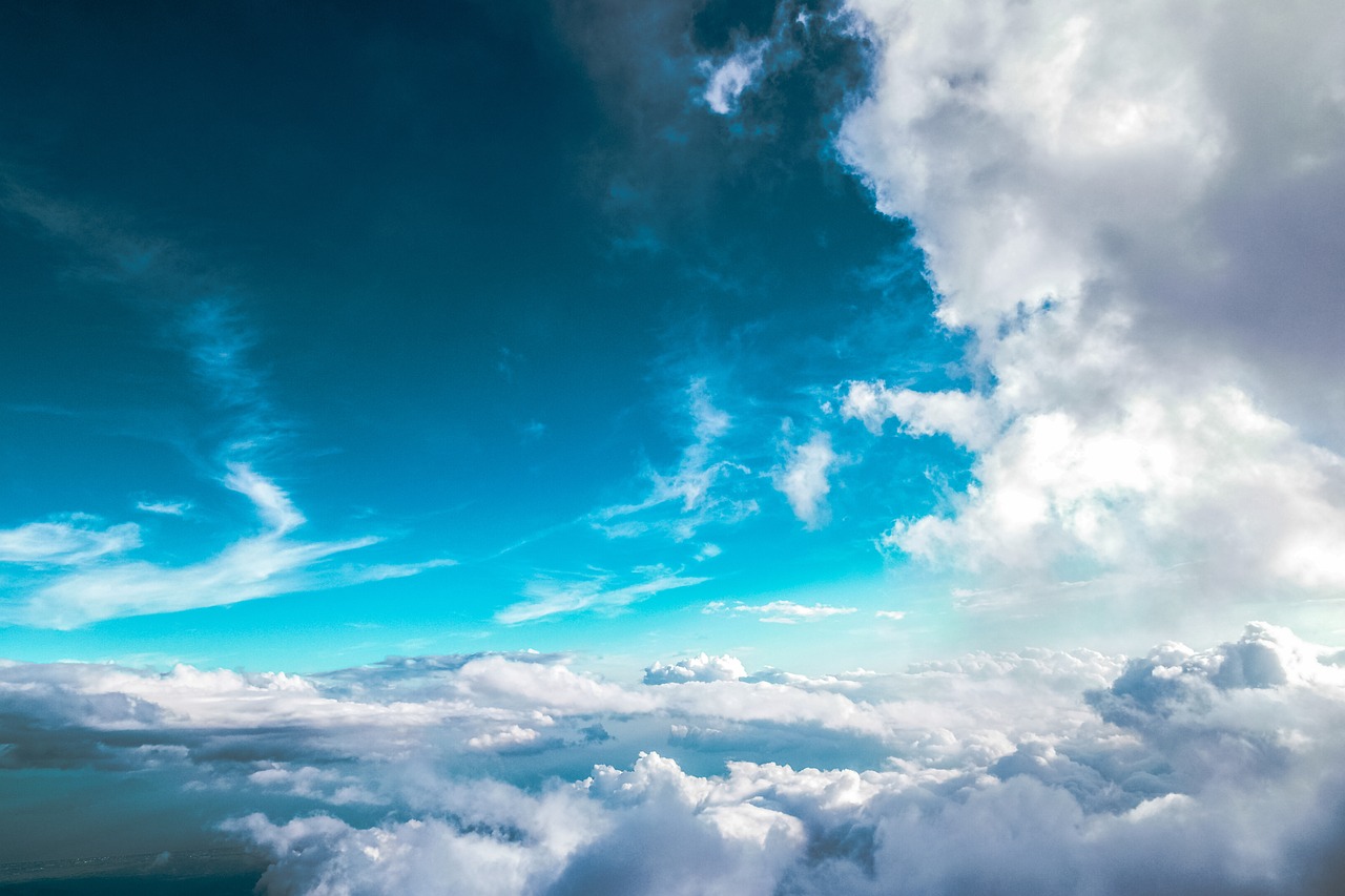 blue sky clouds free photo