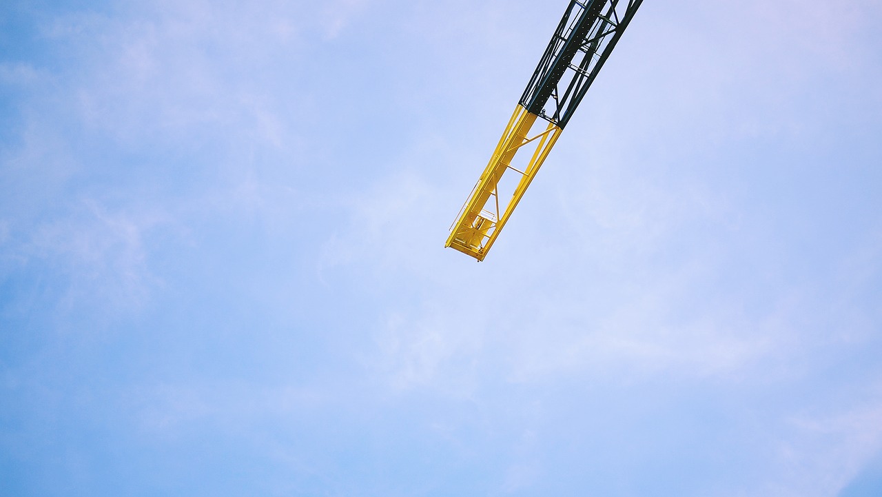 blue sky crane free photo