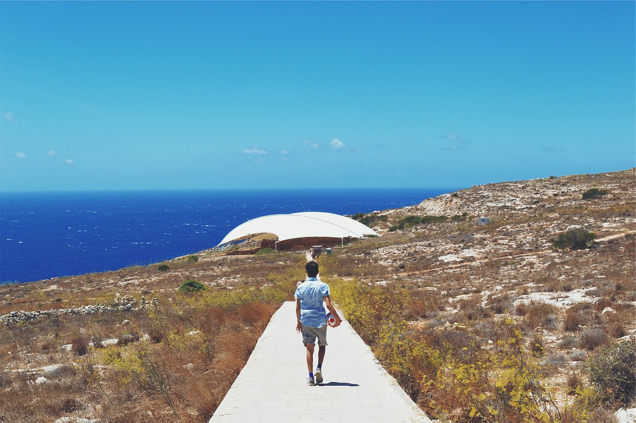 blue sky ocean free photo