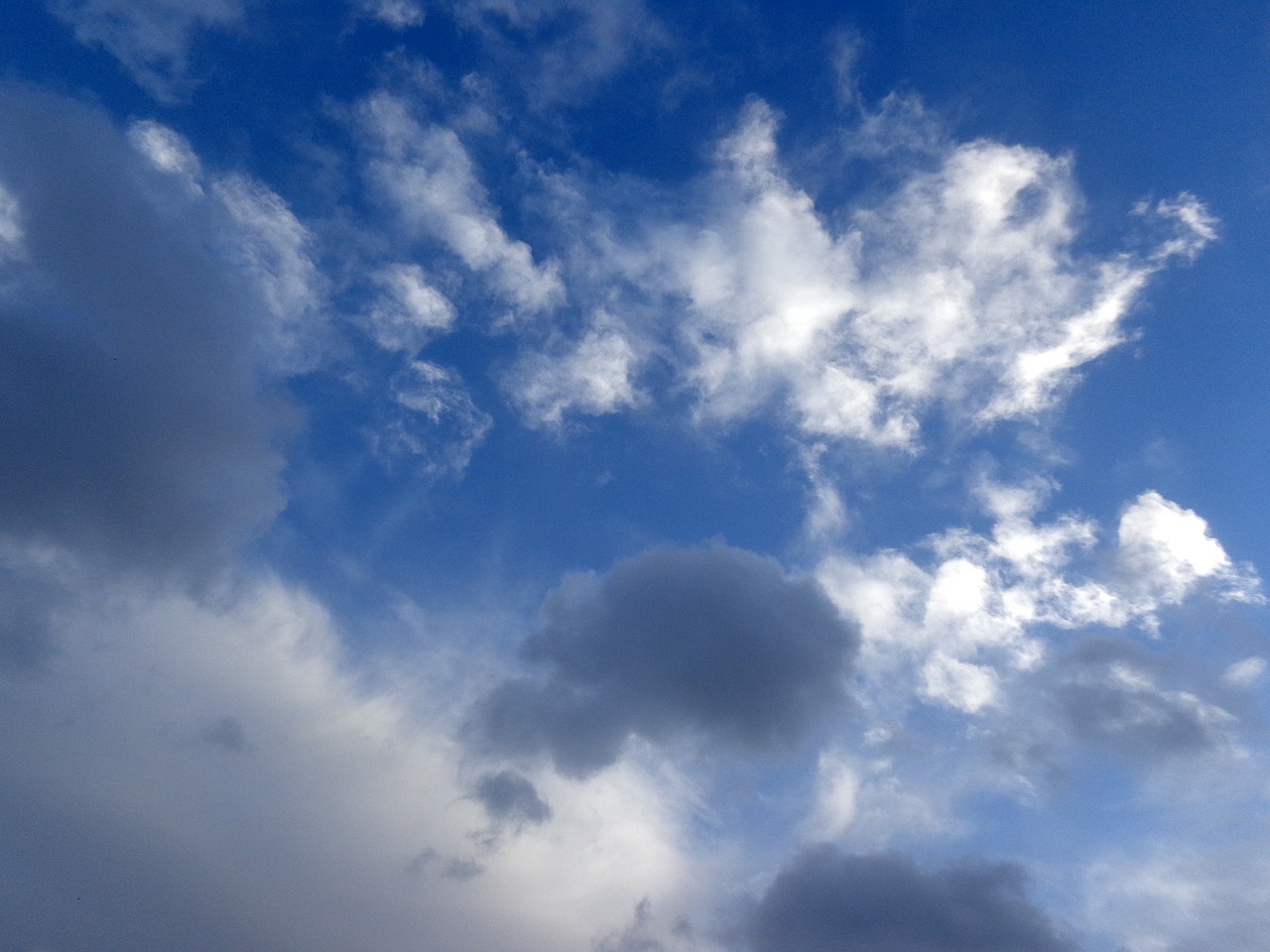 blue cloudy sky free photo