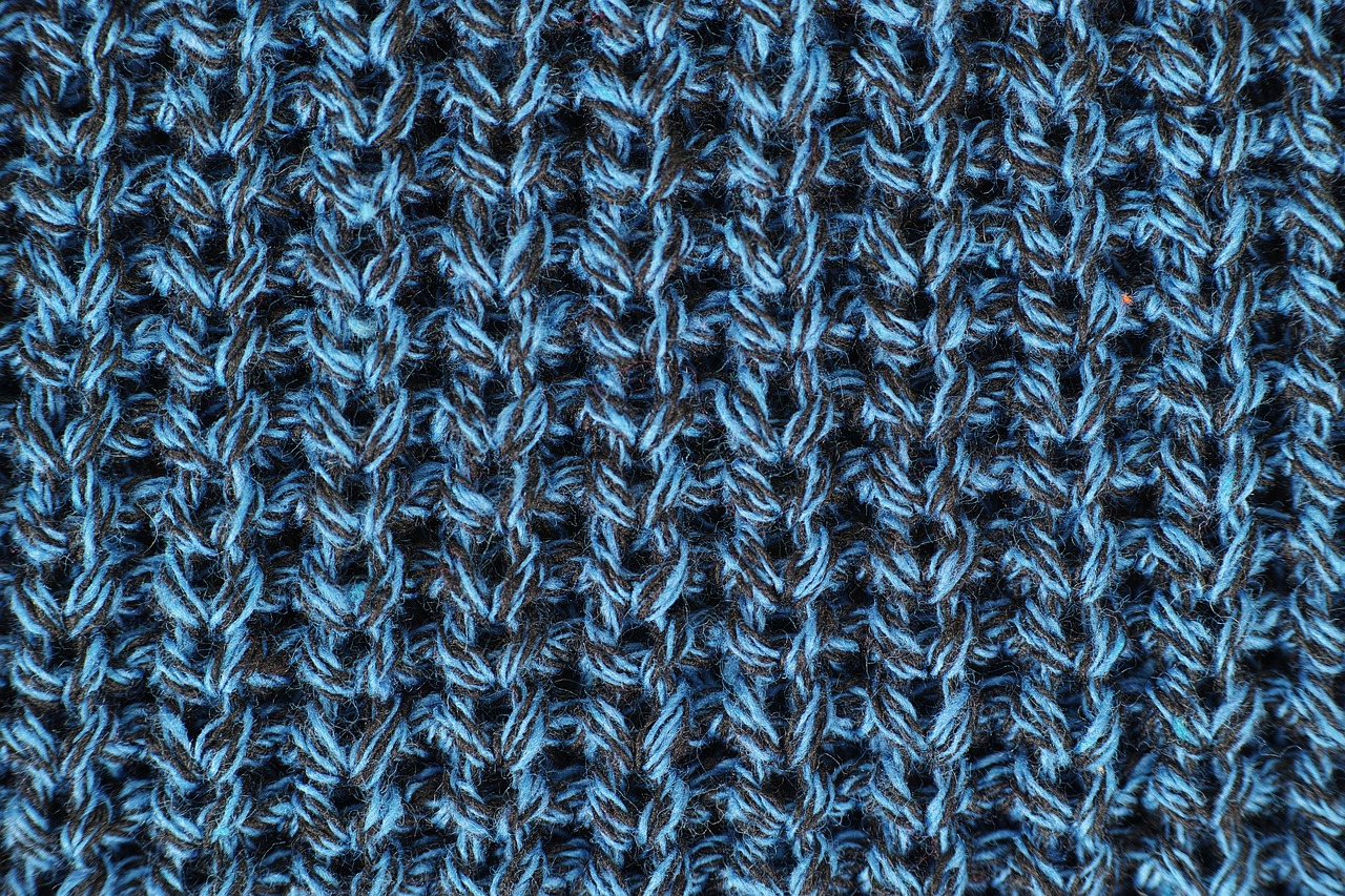 blue fabric wool free photo