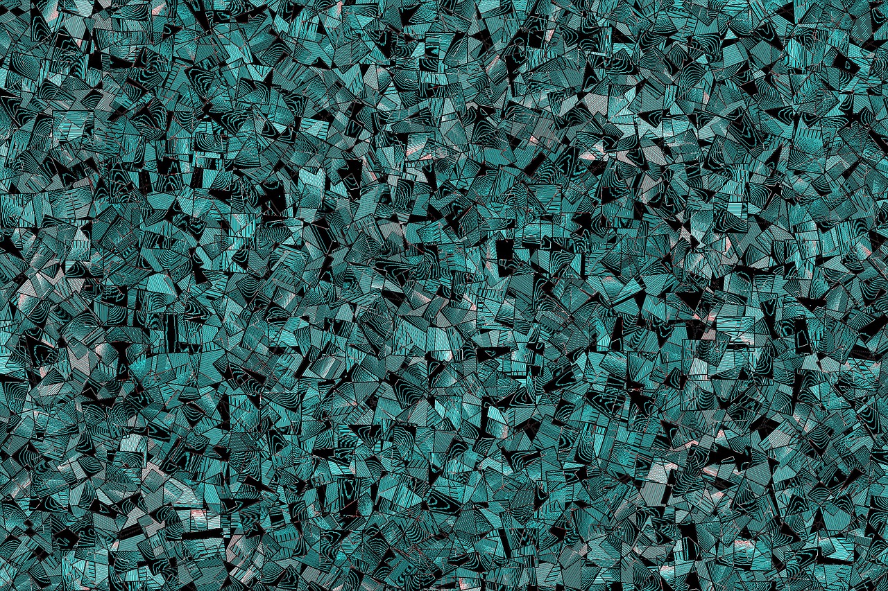 blue cubism background free photo