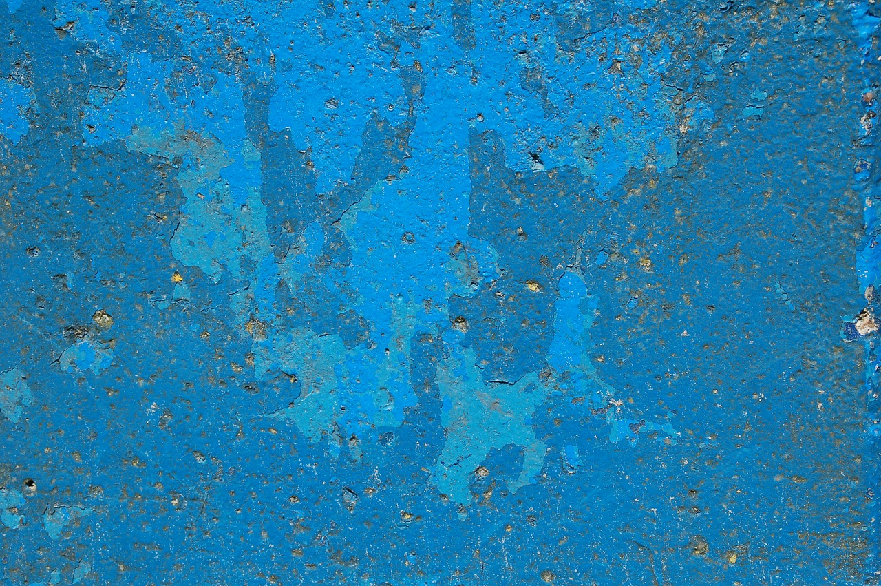 blue concrete paint free photo