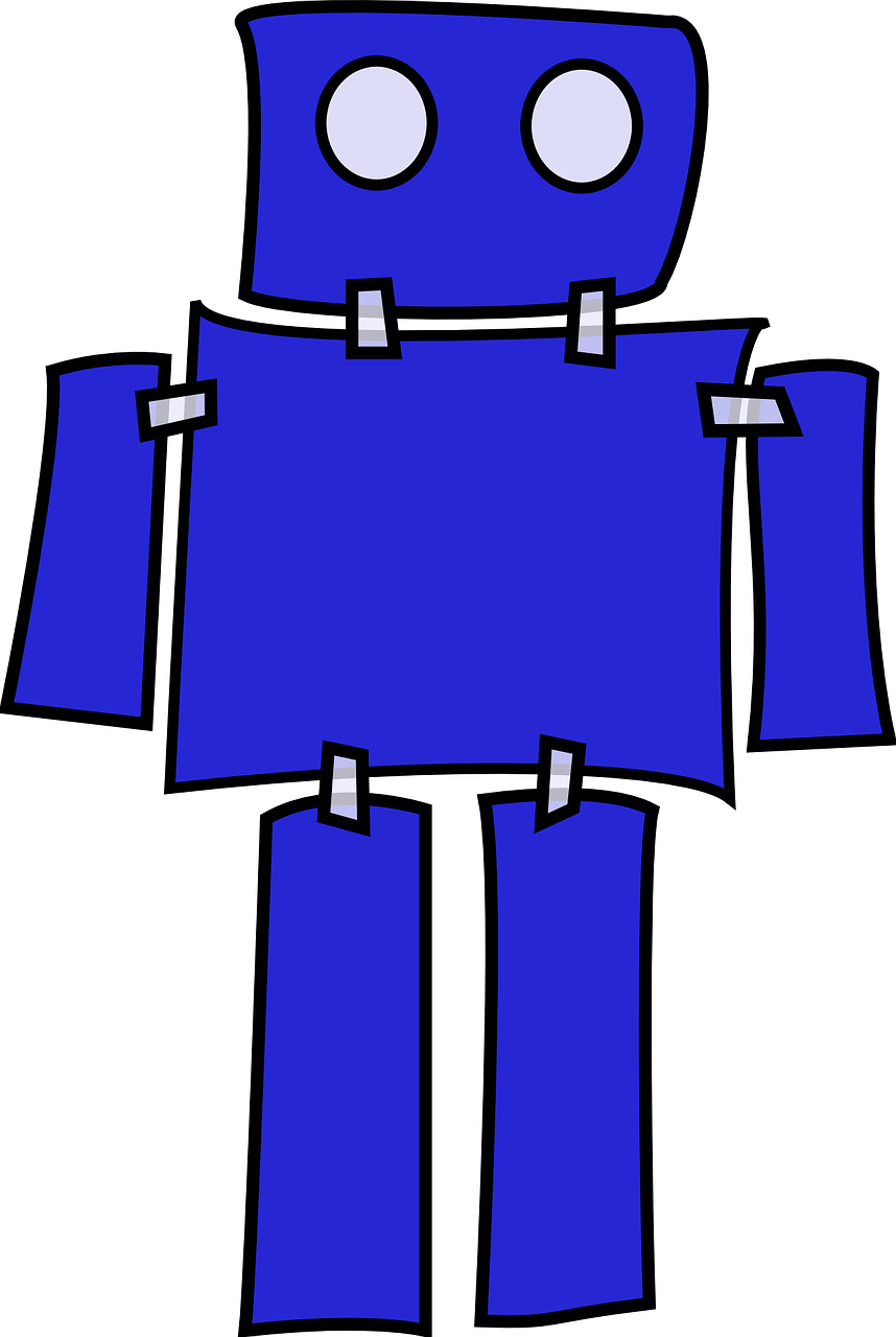 blue,robot,machine,future,mechanical,design,fun,technology,creative,color,free vector graphics,free pictures, free photos, free images, royalty free, free illustrations, public domain