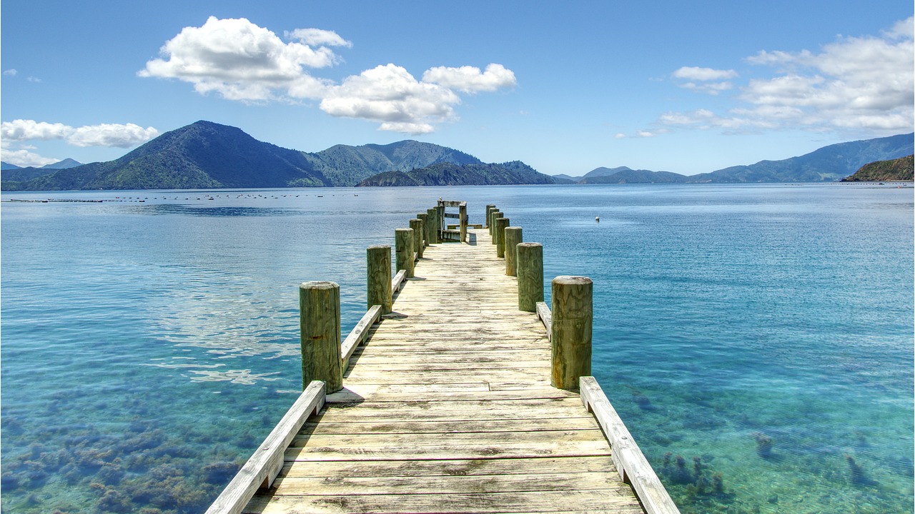 blue  turquoise  pontoon free photo