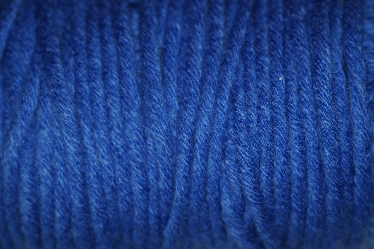 blue wool structure free photo