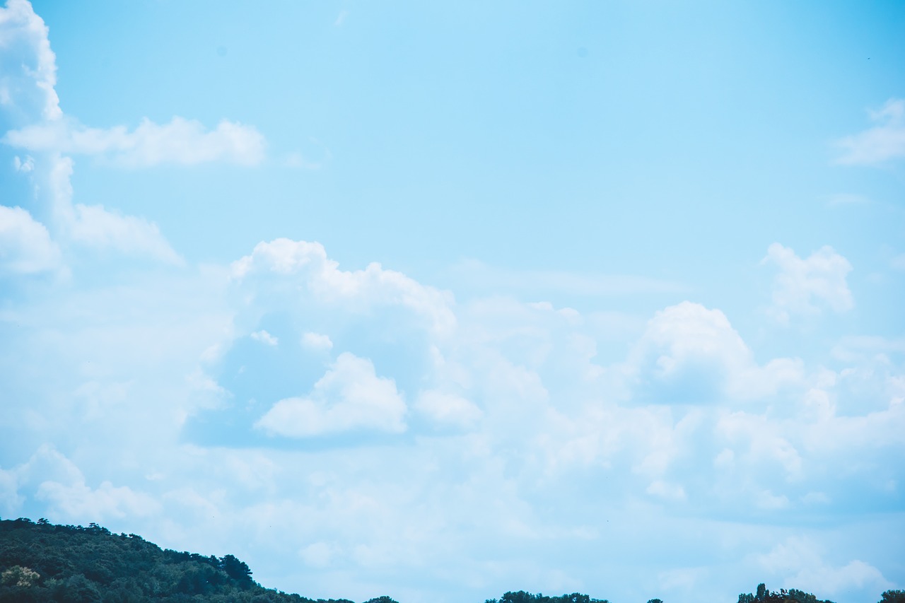 blue  cloudy  sky free photo