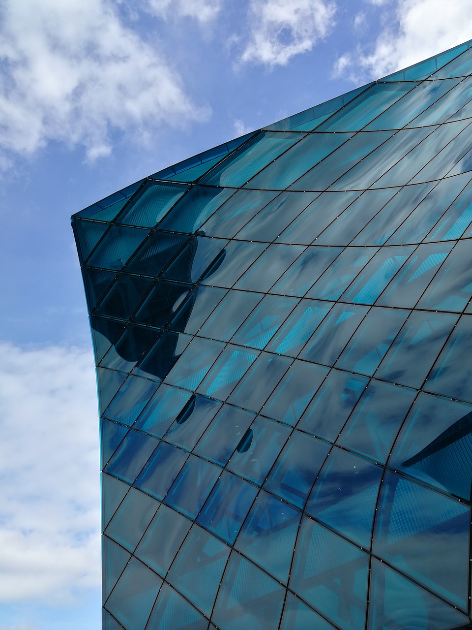 blue  architecture  glass free photo