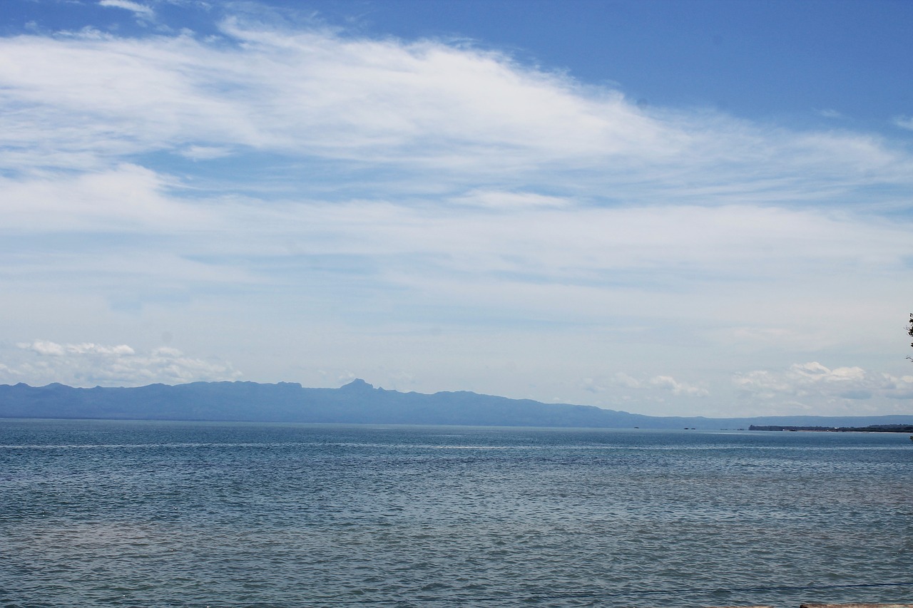 blue  the sky  the sea free photo