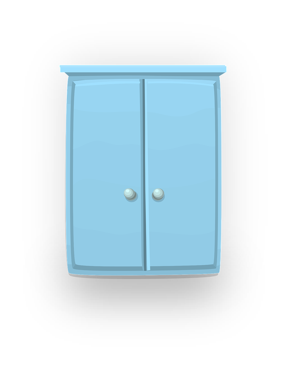 blue cupboard storage free photo