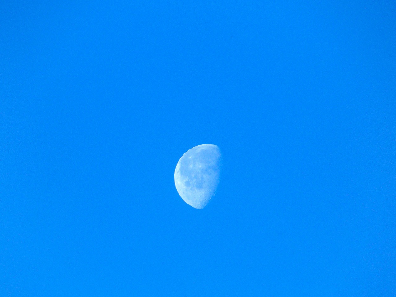 blue sky moon free photo