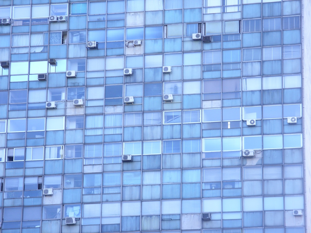 blue arquitecture windows free photo