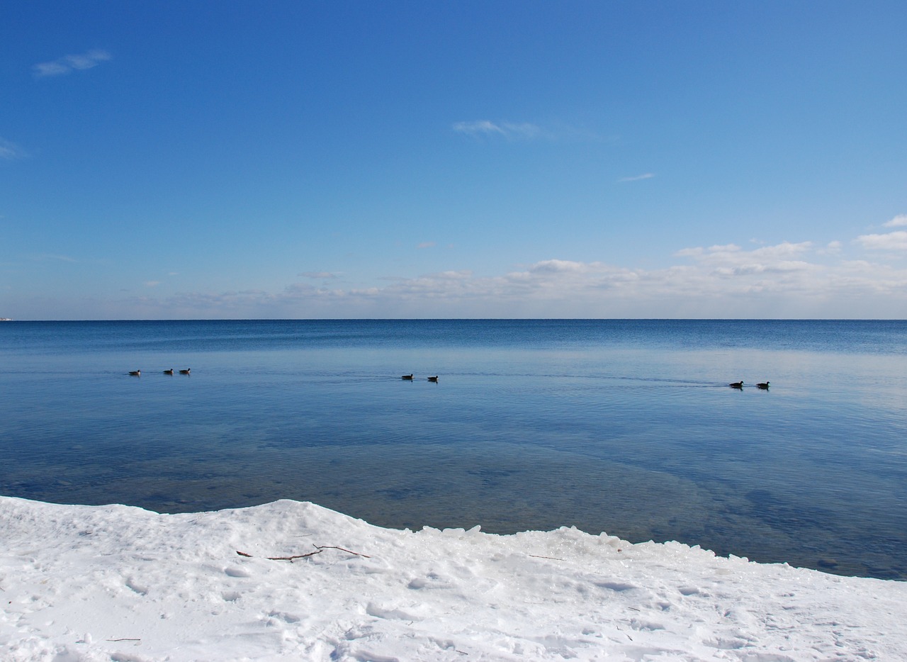 blue water horizon free photo