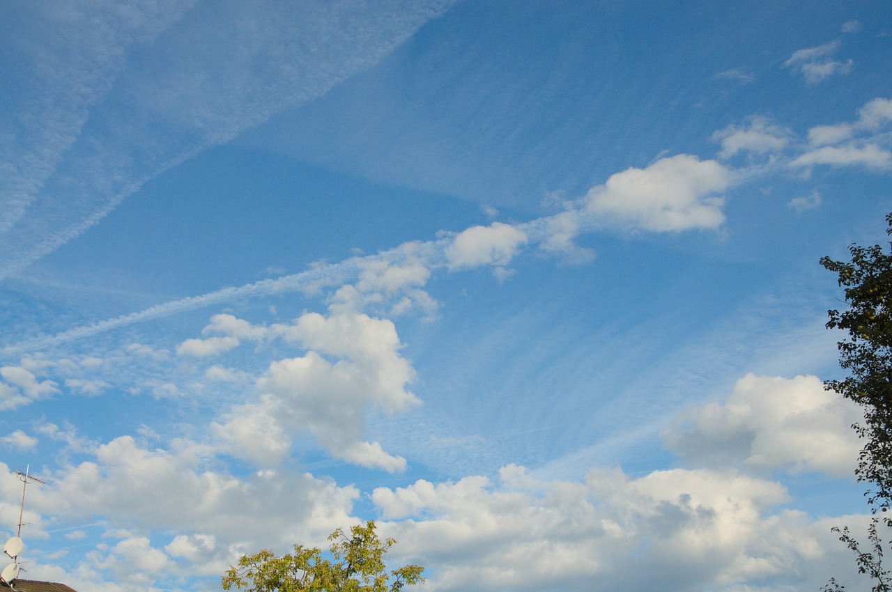 blue sky clouds free photo