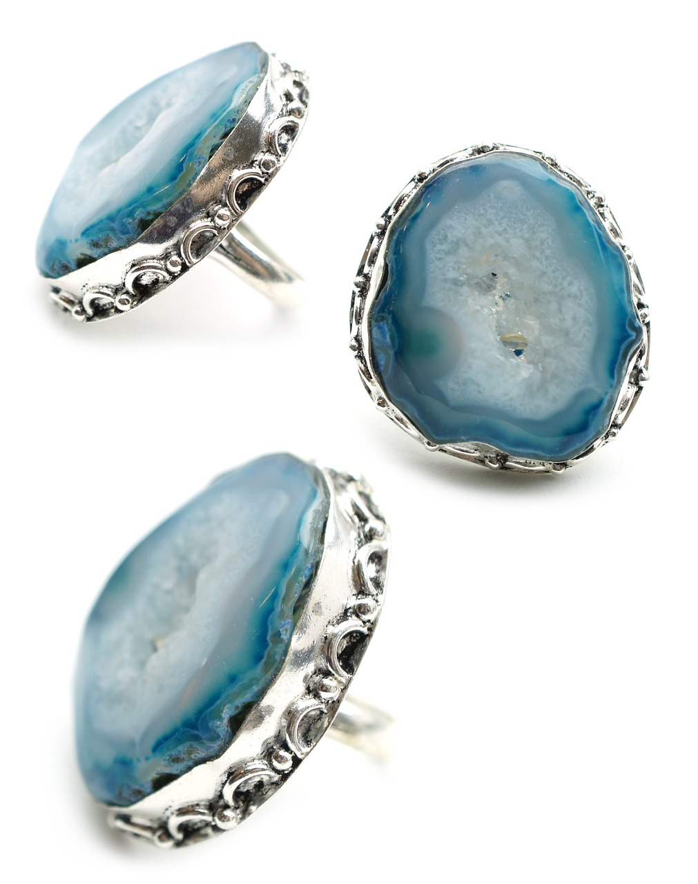 blue drusy stone free photo