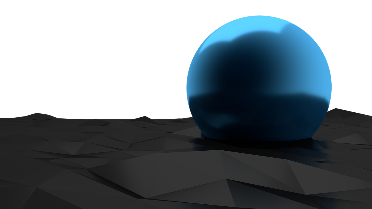 blue dark ball free photo