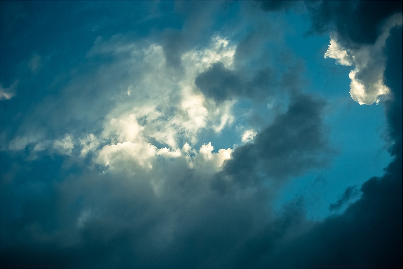 blue sky clouds free photo