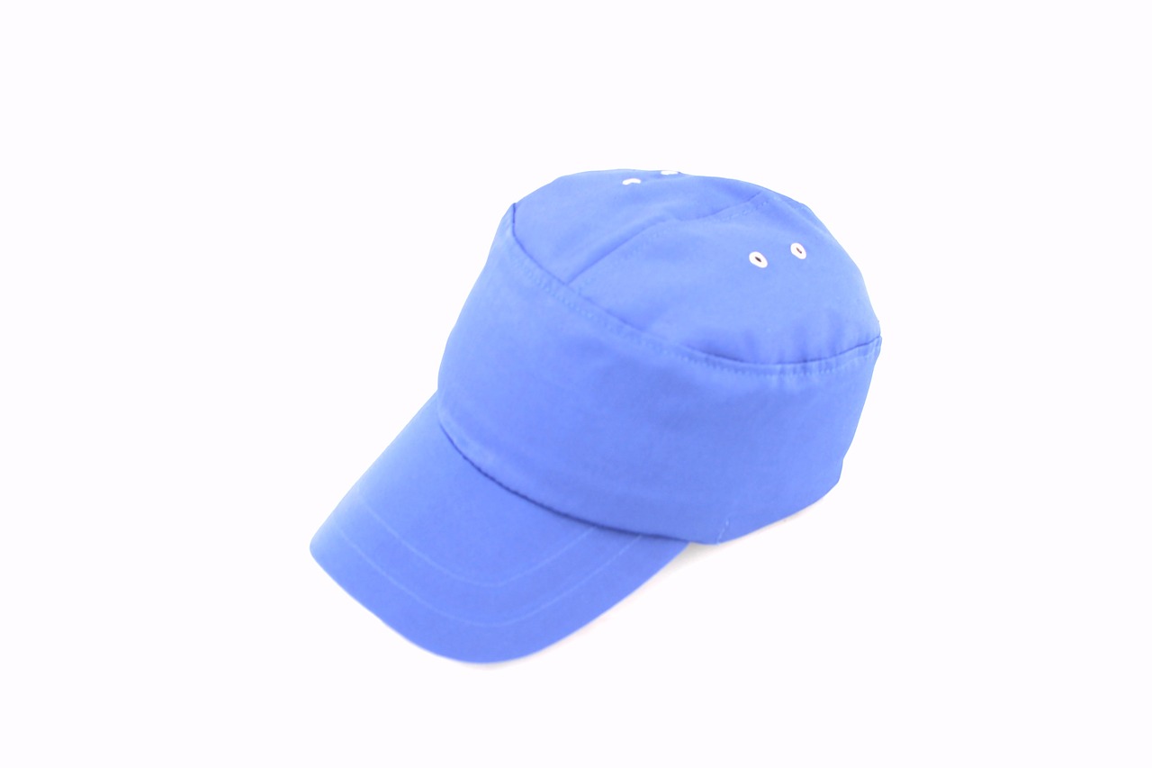 blue work cap free photo