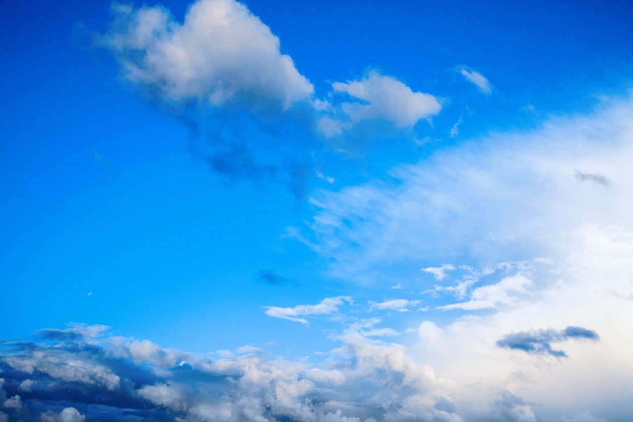 blue sky clouds free photo