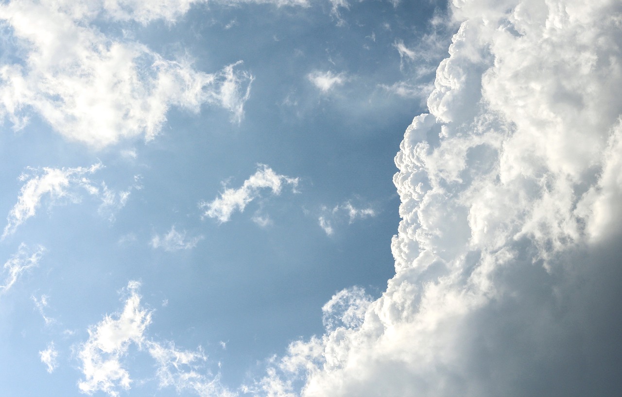 blue sky clouds free photo